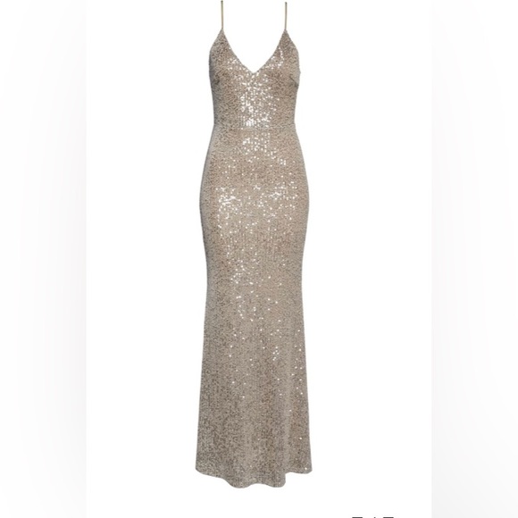 Lulu’s Moonlight Sequin Trumpet Gown - Picture 1 of 4